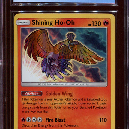 Shining Ho-oh - SM70 - CGC 9 Mint - Black Star Promo - Shining Legends - 68262