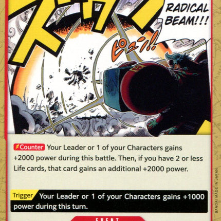 Radical Beam!! - OP01-029 - Uncommon - English - One Piece TCG OP-01