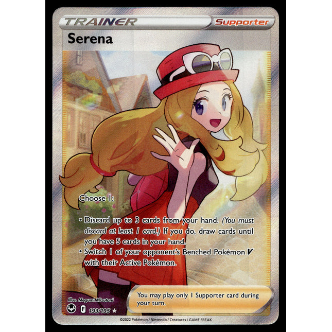 Serena - 193/196 - PSA NM - Full Art - Silver Tempest - Pokemon - A5-3