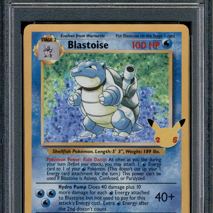 Blastoise - 2/102 - PSA 9 - Holo - Celebrations - Pokemon - 61997