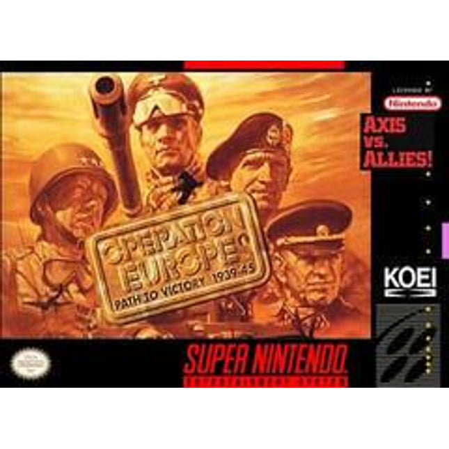Operation Europe Path to Victory 1939-45 - Super Nintendo