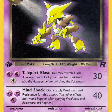 Dark Alakazam (18/82) [Team Rocket 1st Edition]