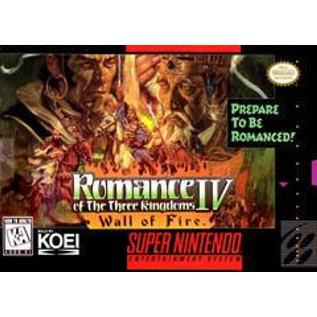 Romance of the Three Kingdoms IV Wall of Fire - Super Nintendo