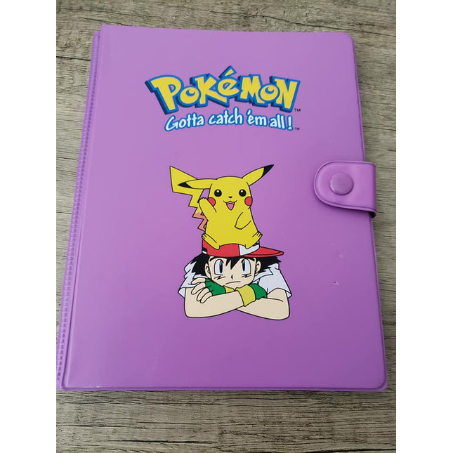 Ash & Pikachu - Purple 4 Pocket Binder - WOTC Era - Rare