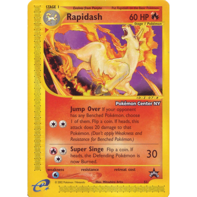 Rapidash (51) (Pokemon Center NY Promo) [Wizards of the Coast: Black Star Promos]