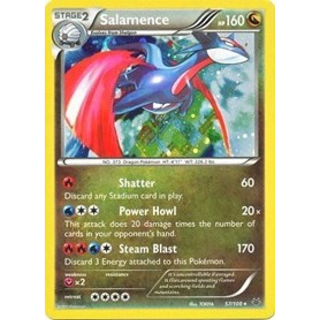 Salamence (57/108) (Cosmos Holo) (Blister Exclusive) [XY: Roaring Skies]