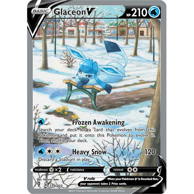 Glaceon V (175/203) [Sword & Shield: Evolving Skies]