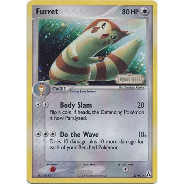 Furret (33/92) (Stamped) [EX: Legend Maker]