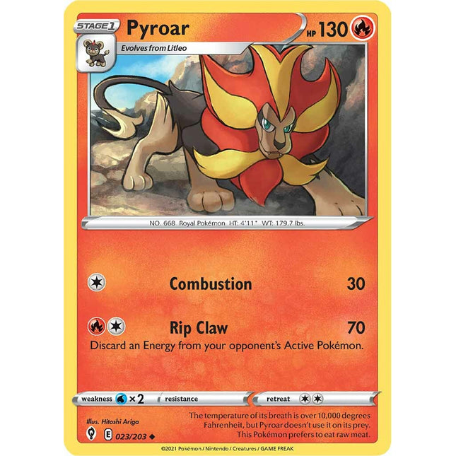 Pyroar (023/203) [Sword & Shield: Evolving Skies]