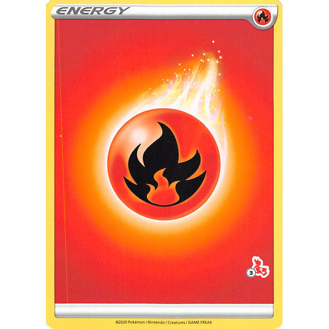 Fire Energy (Cinderace Stamp #3) [Battle Academy 2022]