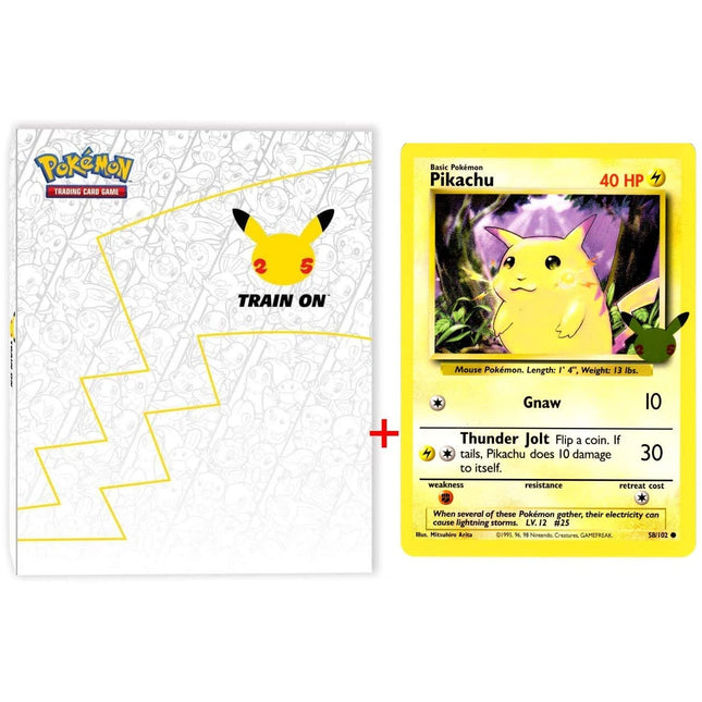 25th Anniversary Binder w/ Oversized Pikachu - Pokemon - Sealed - New