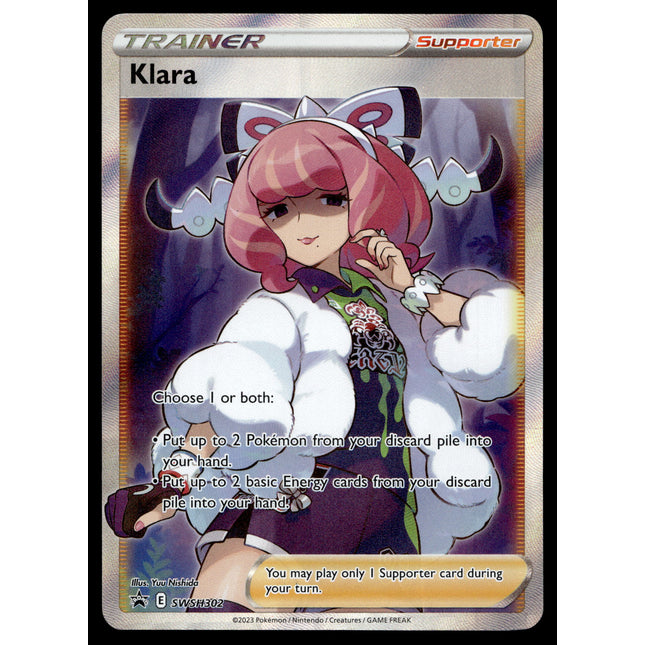 Klara - SWSH302 - NM - Full Art - Promo - Pokemon - A10-15