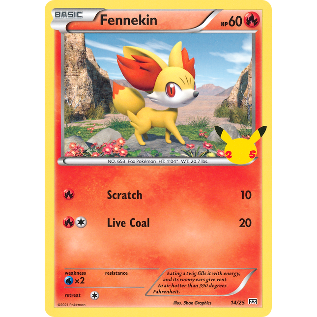 Fennekin (14/25) [McDonald's 25th Anniversary]