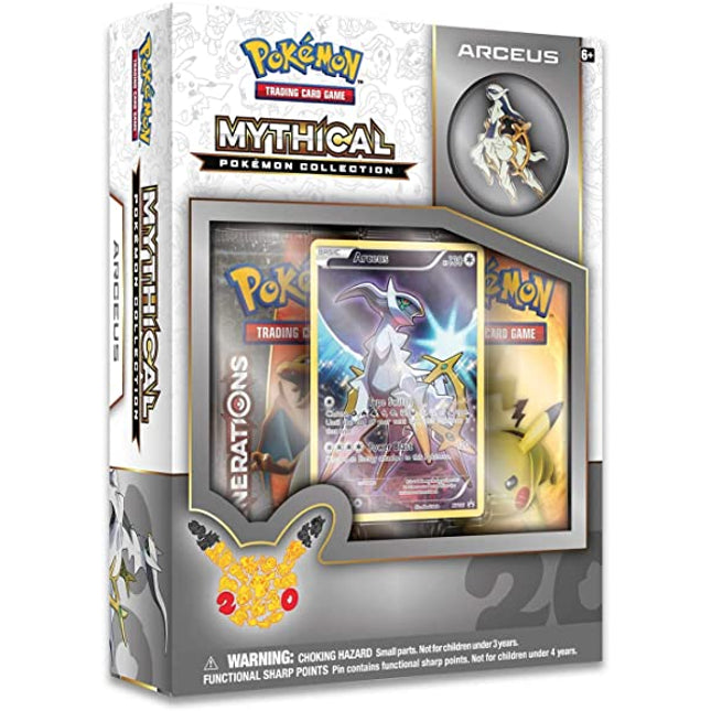 Arceus Mythical Collection - Pokemon - Generations - Pin Box - Sealed - New