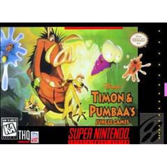 Timon and Pumbaa Jungle Games - Super Nintendo