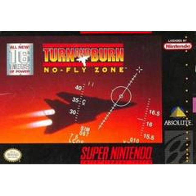 Turn and Burn No Fly Zone - Super Nintendo