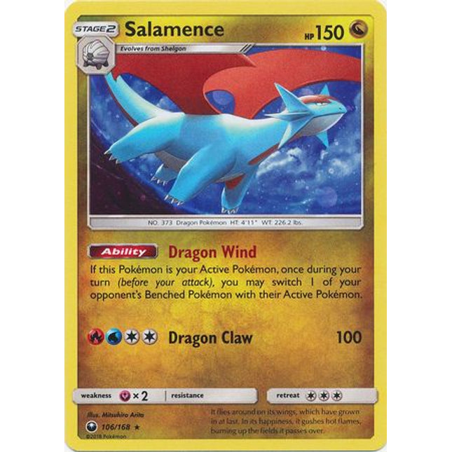 Salamence (106/168) (Cosmos Holo) [Sun & Moon: Celestial Storm]