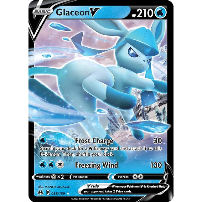 Glaceon V (038/159) [Sword & Shield: Crown Zenith]