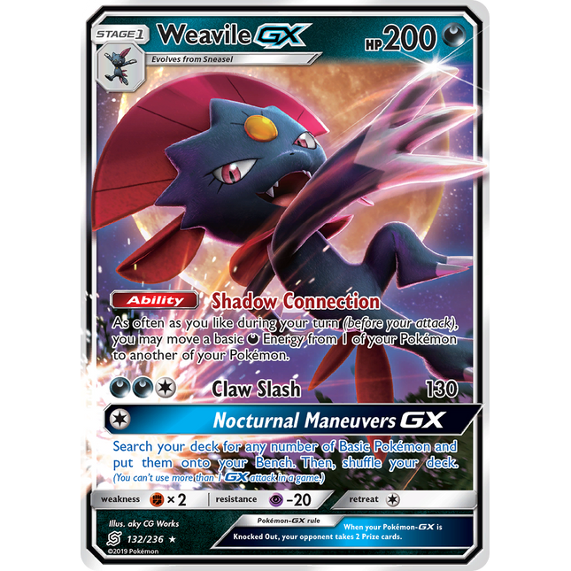 Weavile GX (132/236) [Sun & Moon: Unified Minds]