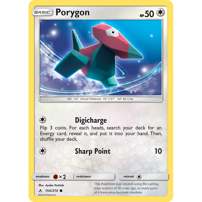 Porygon (154/214) [Sun & Moon: Unbroken Bonds]