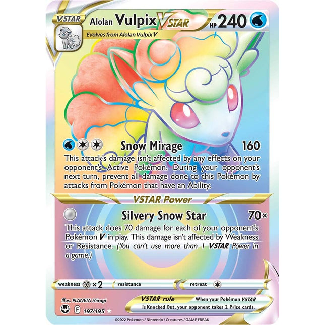 Alolan Vulpix VSTAR (197/195) [Sword & Shield: Silver Tempest]