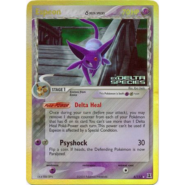 Espeon (4/113) (Delta Species) (Stamped) [EX: Delta Species]