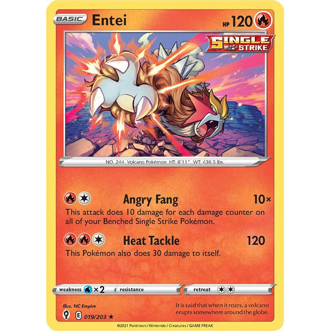 Entei (019/203) [Sword & Shield: Evolving Skies]