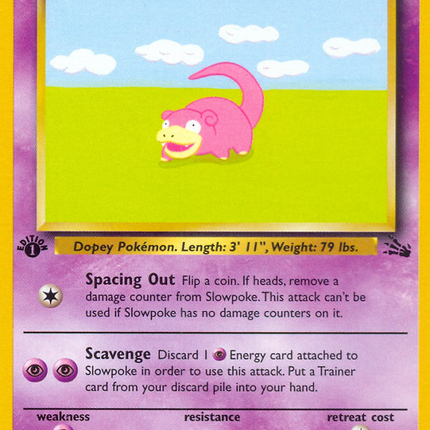 Slowpoke (55/62) [Fossil 1st Edition]