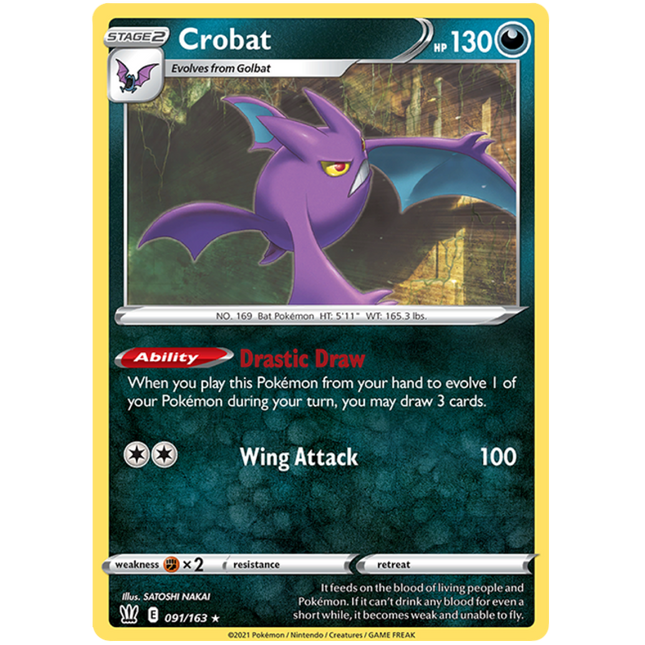 Crobat (091/163) (Theme Deck Exclusive) [Sword & Shield: Battle Styles]