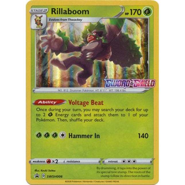 Rillaboom (Prerelease Promo) (SWSH006) [Sword & Shield: Black Star Promos]