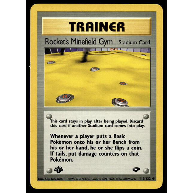 Rocket's Minefield Gym - 119/132 - NM - 1st Edition - Gym Challenge - Pokemon - A9-106