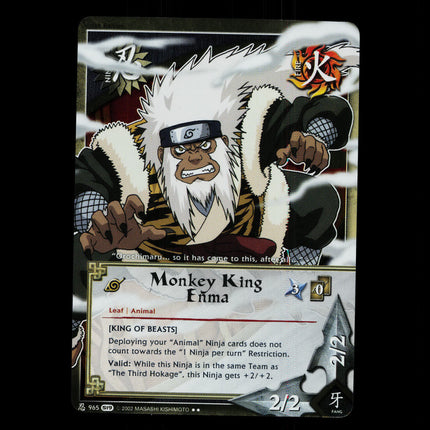 Monkey King Enma - 965 - NM - 1st Edition Foil - S19 - Naruto CCG - D4-132
