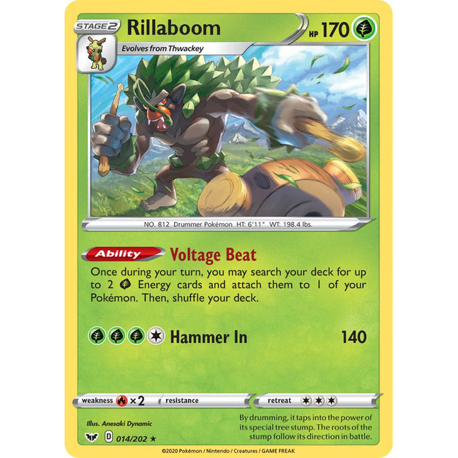 Rillaboom (014/202) (Theme Deck Exclusive) [Sword & Shield: Base Set]