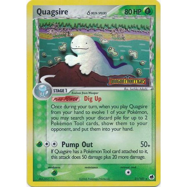 Quagsire (21/101) (Delta Species) (Stamped) [EX: Dragon Frontiers]