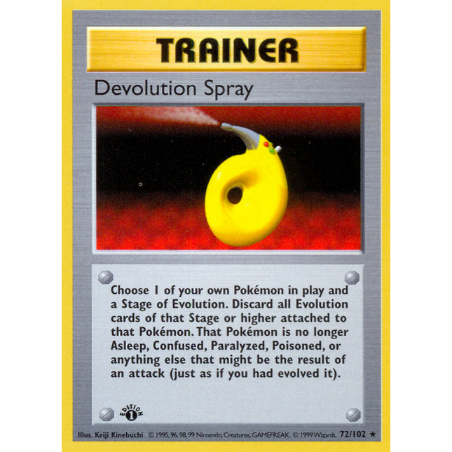 Devolution Spray (72/102) (Shadowless) [Base Set 1st Edition]