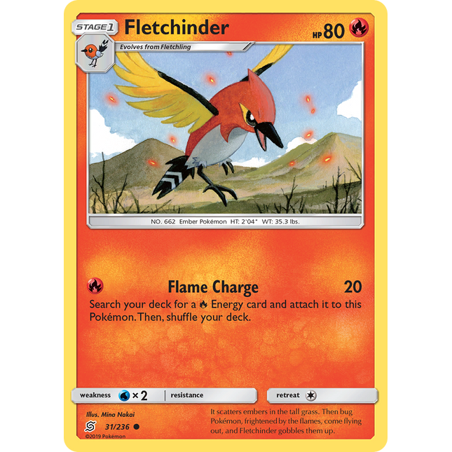 Fletchinder (31/236) [Sun & Moon: Unified Minds]