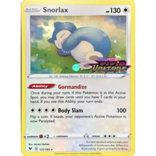 Snorlax (131/185) [Sword & Shield: Black Star Promos]