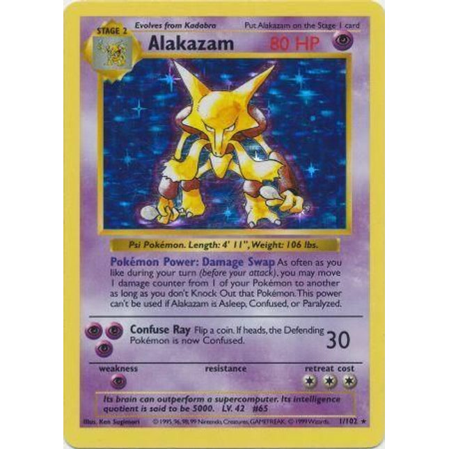 Alakazam (1/102) [Base Set (Shadowless)]