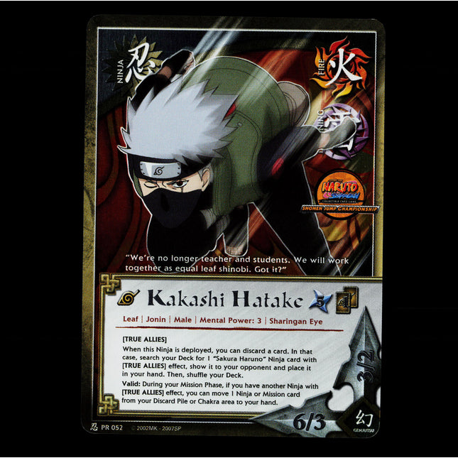 Kakashi Hatake - PR 052 - NM - Foil - Promo - Naruto CCG - E1-65