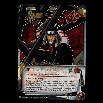 The Third Hokage - us083 - NM - Foil - Promo - Naruto CCG - E1-119