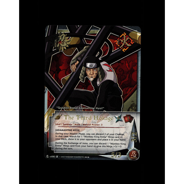 The Third Hokage - us083 - NM - Foil - Promo - Naruto CCG - E1-119