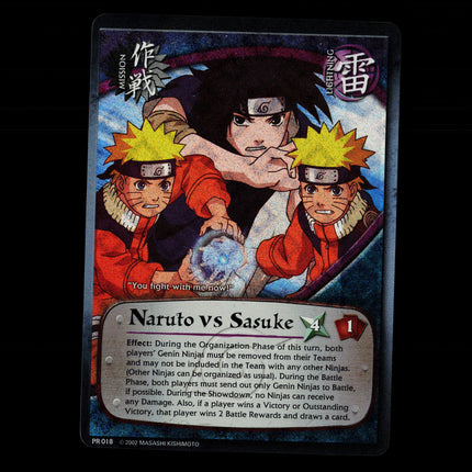 Naruto vs Sasuke - PR 018 - NM - Foil - Promo - Naruto CCG - E1-5