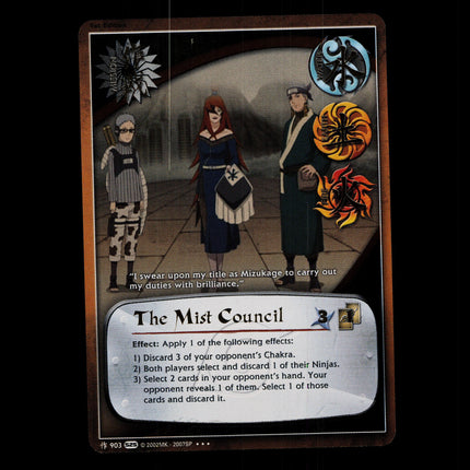 The Mist Council - 903 - NM - 1st Edition Foil - S25 - Naruto CCG - D4-62