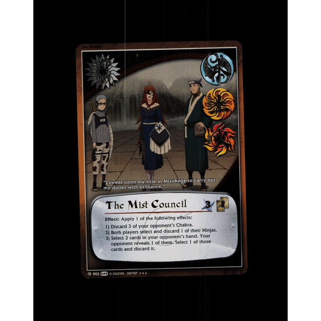 The Mist Council - 903 - NM - 1st Edition Foil - S25 - Naruto CCG - D4-62
