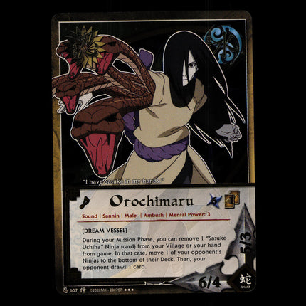 Orochimaru - 607 - NM - 1st Edition - Foil - Naruto CCG - D4-192
