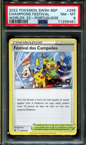 Champions Festival Portuguese - S-P - PSA 8 - 22 Worlds Promo