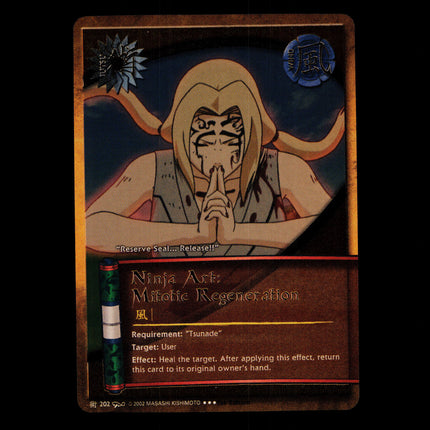 Ninja Art: Mitotic Regeneration - 202 - NM - 1st Edition - Foil - Naruto CCG - D4-261
