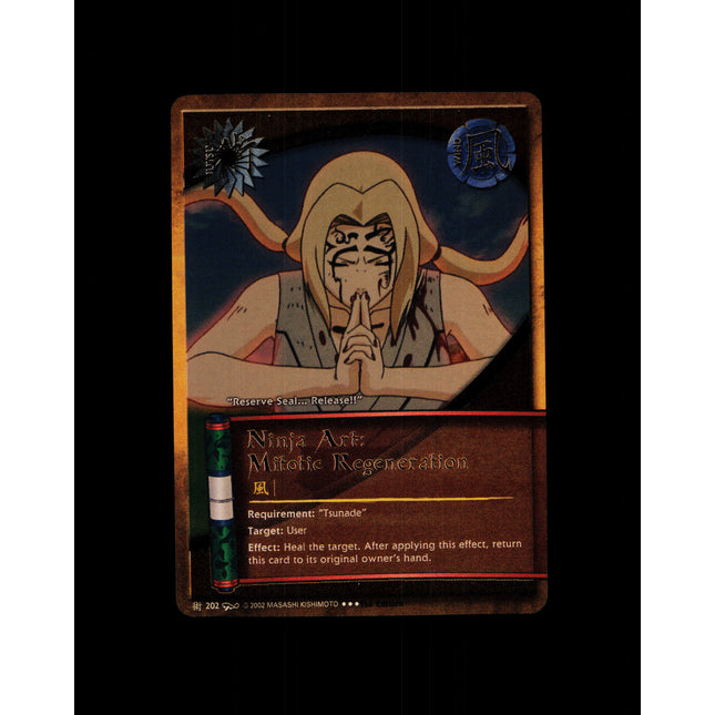 Ninja Art: Mitotic Regeneration - 202 - NM - 1st Edition - Foil - Naruto CCG - D4-261