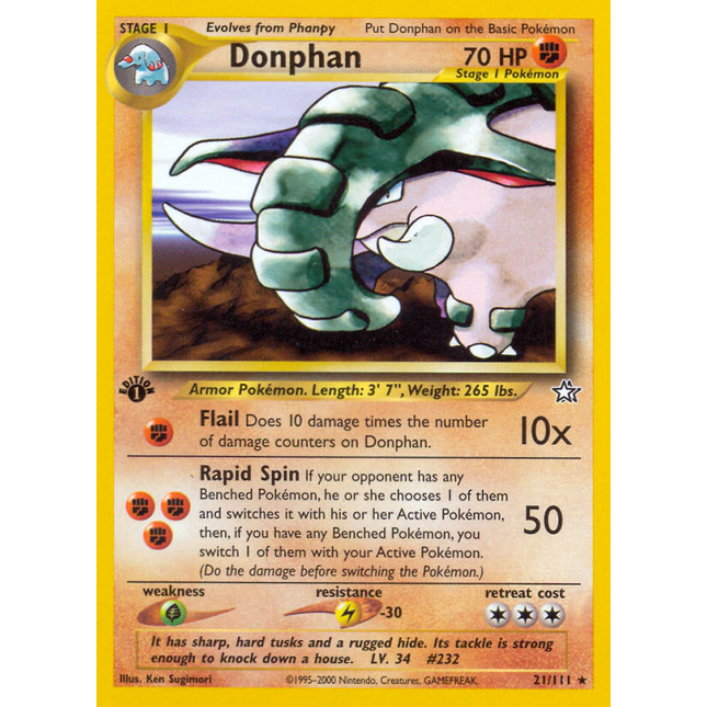 Donphan (21/111) [Neo Genesis 1st Edition]