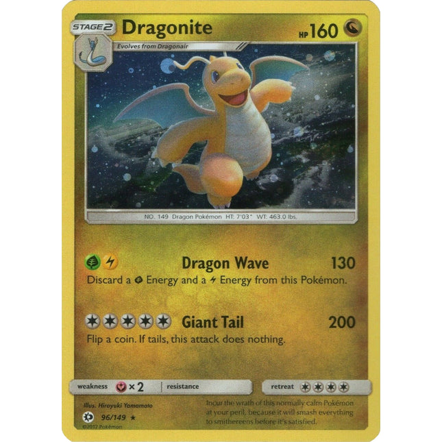 Dragonite (96/149) (Cosmos Holo) [Sun & Moon: Base Set]